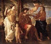 Nicolas Poussin Inspiration of the Poet painting